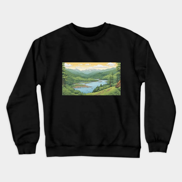 Landscape Crewneck Sweatshirt by Karma